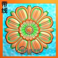欧式方形洋花精雕图（FXH-197）