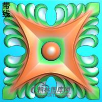 欧式方形洋花精雕图（FXH-211）