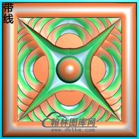 欧式方形洋花精雕图（FXH-219）