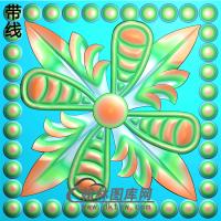 欧式方形洋花精雕图（FXH-233）