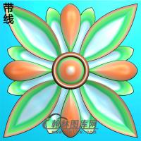 欧式方形洋花精雕图（FXH-266）