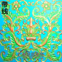 欧式方形洋花精雕图（FXH-295）