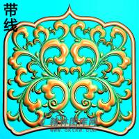 欧式方形洋花精雕图（FXH-297）