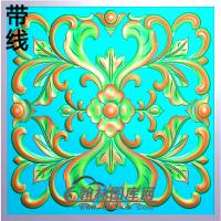欧式方形洋花精雕图（FXH-302）