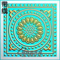 欧式方形洋花精雕图（FXH-321）