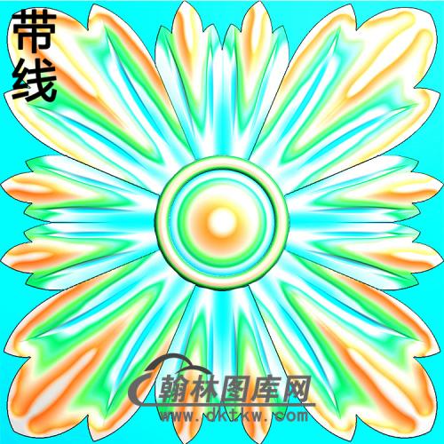 欧式方形洋花精雕图（FXH-330）