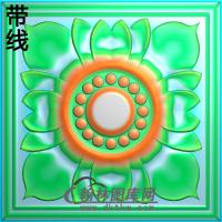 欧式方形洋花精雕图（FXH-334）
