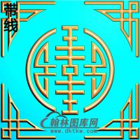 欧式方形洋花精雕图（FXH-335）
