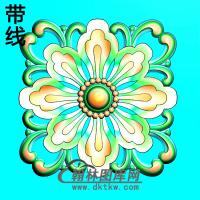 欧式方形洋花精雕图（FXH-338）