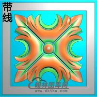 欧式方形洋花精雕图（FXH-344）