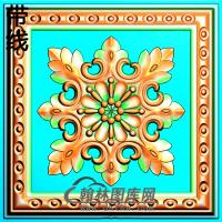 欧式方形洋花精雕图（FXH-346）