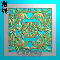 欧式方形洋花精雕图（FXH-354）