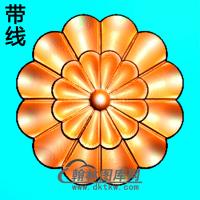 欧式圆形洋花精雕图（YXH-004）