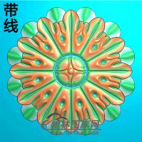 欧式圆形洋花精雕图（YXH-005）