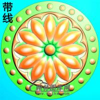 欧式圆形洋花精雕图（YXH-010）