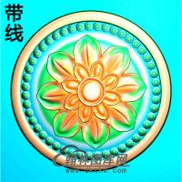 欧式圆形洋花精雕图（YXH-011）