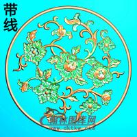 欧式圆形洋花精雕图（YXH-012）