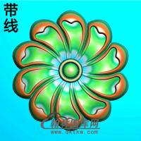 欧式圆形洋花精雕图（YXH-016）