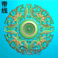 欧式圆形洋花精雕图（YXH-023）