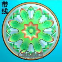 欧式圆形洋花精雕图（YXH-024）
