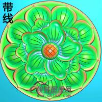 欧式圆形洋花精雕图（YXH-026）