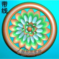 欧式圆形洋花精雕图（YXH-027）
