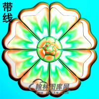 欧式圆形洋花精雕图（YXH-035）