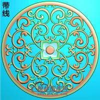 欧式圆形洋花精雕图（YXH-041）