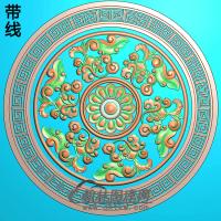欧式圆形洋花精雕图（YXH-052）