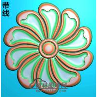 欧式圆形洋花精雕图（YXH-055）