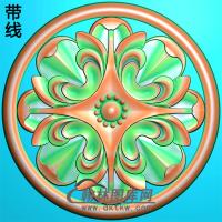 欧式圆形洋花精雕图（YXH-056）