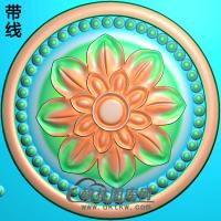 欧式圆形洋花精雕图（YXH-060）