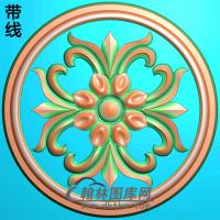 欧式圆形洋花精雕图（YXH-061）