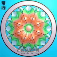 欧式圆形洋花精雕图（YXH-064）