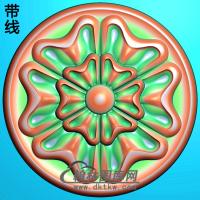 欧式圆形洋花精雕图（YXH-068）