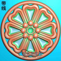 欧式圆形洋花精雕图（YXH-069）