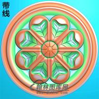 欧式圆形洋花精雕图（YXH-076）
