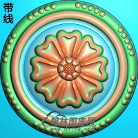 欧式圆形洋花精雕图（YXH-078）