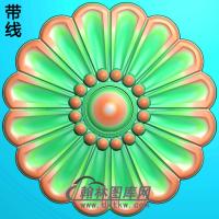 欧式圆形洋花精雕图（YXH-082）