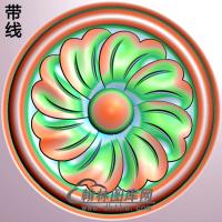 欧式圆形洋花精雕图（YXH-083）