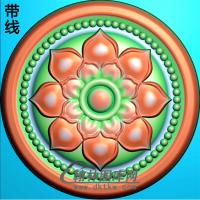 欧式圆形洋花精雕图（YXH-085）