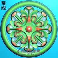 欧式圆形洋花精雕图（YXH-090）