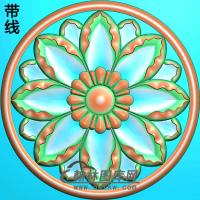 欧式圆形洋花精雕图（YXH-094）