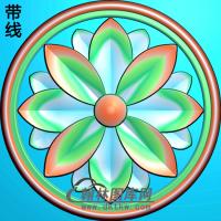欧式圆形洋花精雕图（YXH-095）