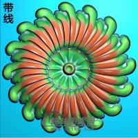 欧式圆形洋花精雕图（YXH-097）