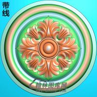 欧式圆形洋花精雕图（YXH-098）