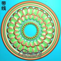 欧式圆形洋花精雕图（YXH-099）