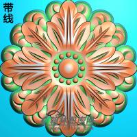 欧式圆形洋花精雕图（YXH-101）
