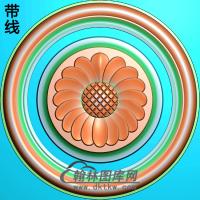 欧式圆形洋花精雕图（YXH-102）