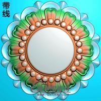 欧式圆形洋花精雕图（YXH-105）